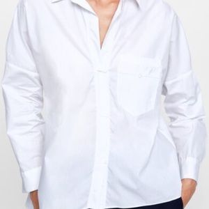 Z A R A POPLIN SHIRT WITH POCKET
